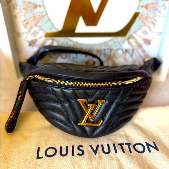 Bumbag Funnypack Louis Vuitton New Wave Bumbag Black LOUIS VUITTON
